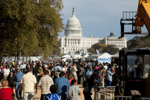 Picture of a festival on the National Mall